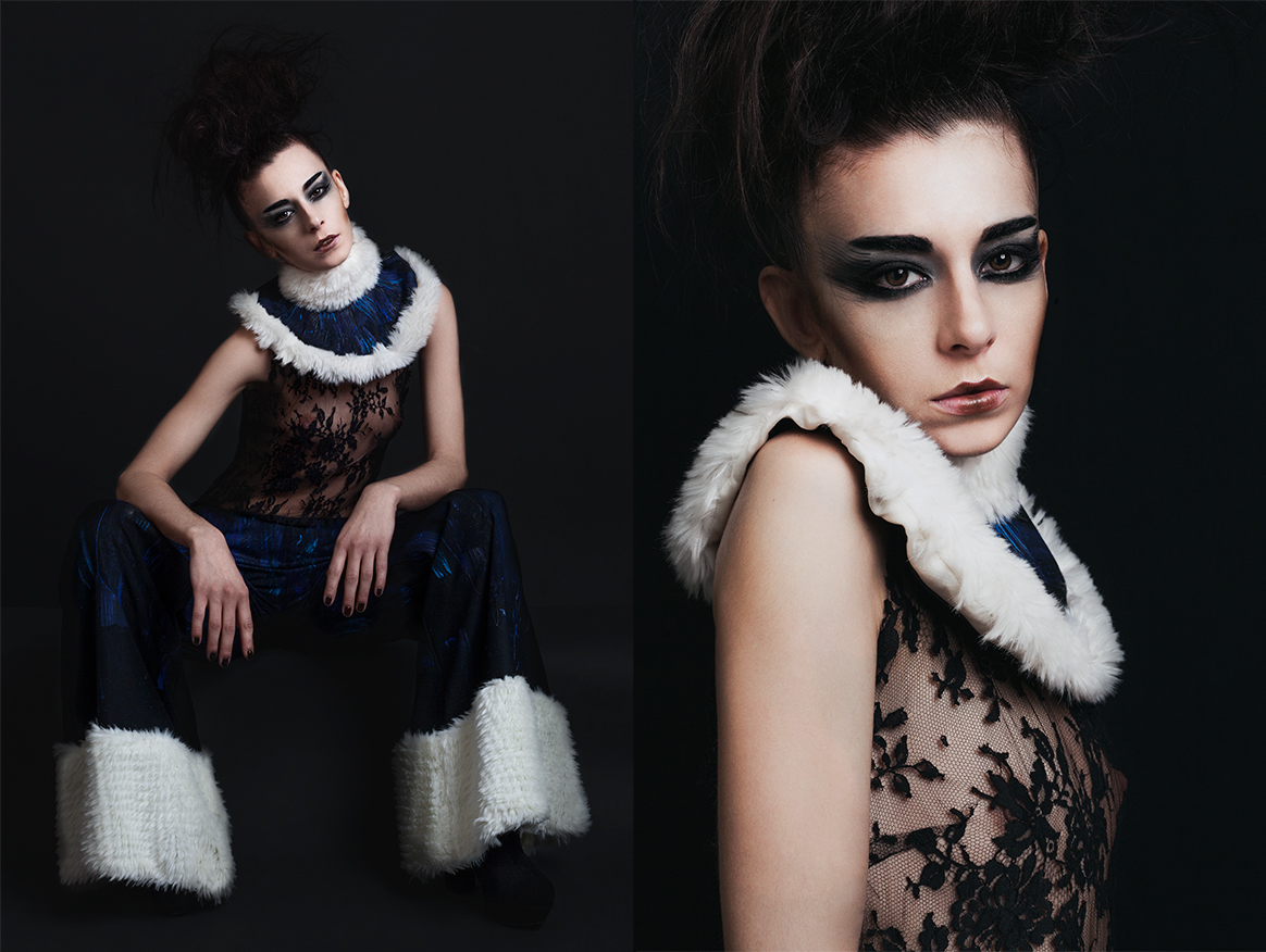 Fashion photography | Streetglams work ♥ Lauranne De Jaegher, fashion designer & her inspired bu Black Swan collection